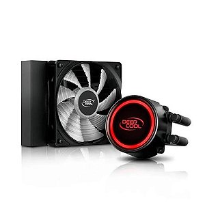 Water Cooler Gammaxx L120 V2, RGB Vermelho, 120mm, AMD/Intel, Preto - Deepcool