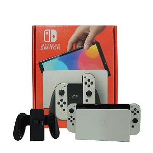 Console Nintendo Switch OLED Branco/Preto - Nintendo