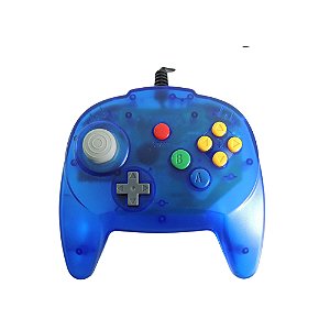 Controle Nintendo 64 Azul Transparente - Paralelo
