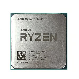 Processador AMD Ryzen 5 3400G, AM4, 3ª Gen, 3.7GHz, 6MB - AMD