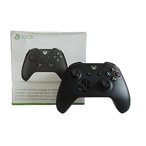 Controle Microsoft Preto - PC, Xbox One S