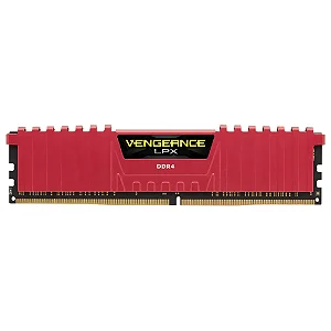 Memória Ram Vengeance LPX, Vermelha, 8GB, DDR4, 2666MHz - Corsair