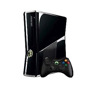 Console Xbox 360 Slim 320GB Black Piano - Microsoft (Desbloqueado RGH)