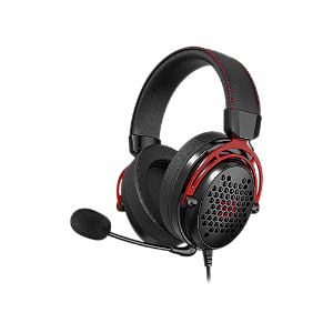 Headset Gamer Diomedes com fio Preto/Vermelho - Redragon (OPEN BOX)