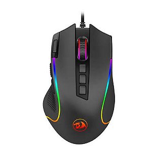 Mouse Gamer com Fio Predator M612, RGB, 8000 DPI, 8 Botões, Wired, Preto - Redragon (NOVO | EMBALAGEM)