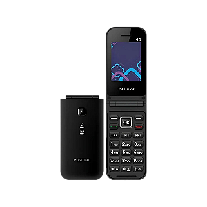 Celular Flip P51, 4G, Rádio, Botão SOS e 2 Sim - Positivo (LACRADO)