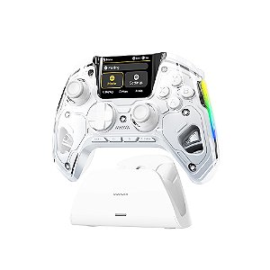 Controle Manba One, Branco, Wireless, RGB, Hall Effect Para IOS/Android/ Switch e PC