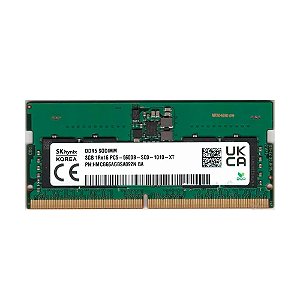 Memória Ram de Notebook SODIMM 8GB 1RX16, DDR5, 5600MHz - SK hynix