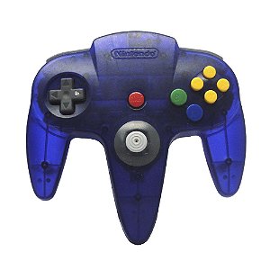 Controle Nintendo 64 Roxo Transparente - Nintendo