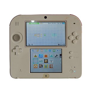 Console Nintendo 2DS Branco e Vermelho - Nintendo