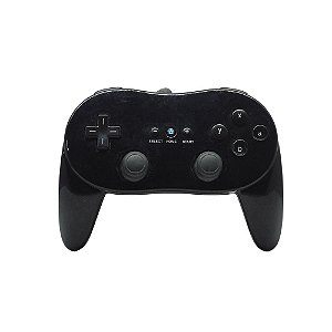 Controle Nintendo Classic Pro Com Fio Preto Paralelo - Wii