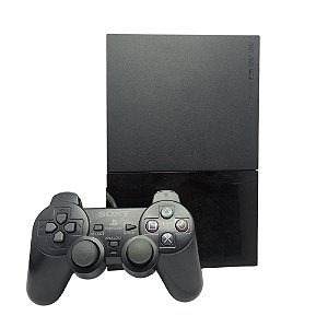 Console PlayStation 2 Slim Preto - Sony (Desbloqueado 1.93)