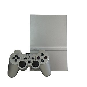 Console PlayStation 2 Slim Prata (DESBLOQUEADO) - Sony