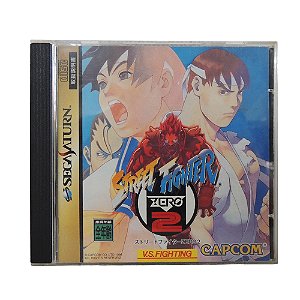 Jogo Street Fighter Zero 2 - Sega Saturn (Japonês)