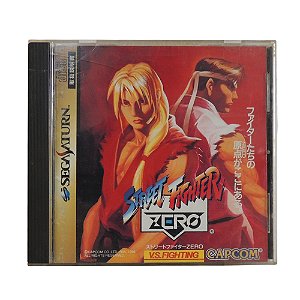 Jogo Street Fighter Zero - Sega Saturn (Japonês)