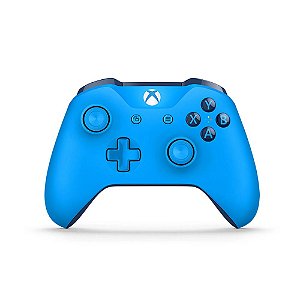 Controle Microsoft Azul sem fio - Xbox One