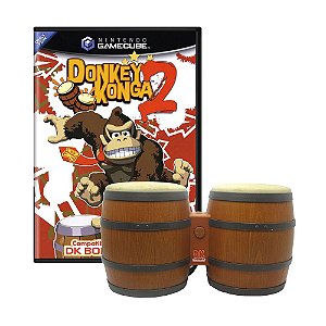 Jogo Donkey Konga 2 + DK Bongos - GameCube