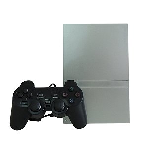 Console PlayStation 2 Slim Prata - Sony (Desbloqueado 1.88)