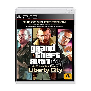 Jogo Grand Theft Auto IV & Episodes From Liberty City: The Complete Edition  (GTA 4) - PS3 - MeuGameUsado