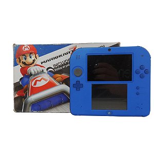 Console Nintendo 2DS Azul e Preto - Nintendo (Desbloqueado)