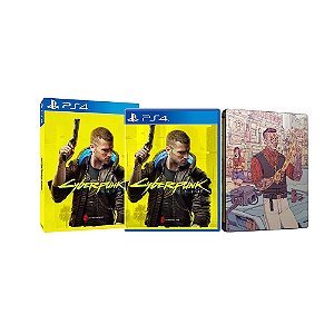 Jogo Cyberpunk 2077 + Steelcase - PS4