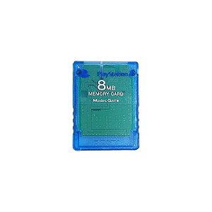 Memory Card Sony Azul Transparente - PS2