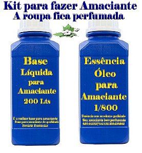 Kit para Fazer Amaciante Downy Lagoa Azul 200 Lts