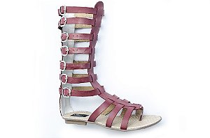 Rasteirinha Gladiadora Afelandra Bordo