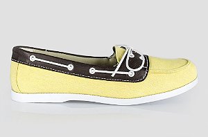 Dock side Janaína Mineta Amarelo/marrom