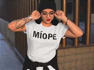 MÍOPE - t-shirt branca