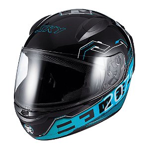 Capacete Sky Sorah Azul 58