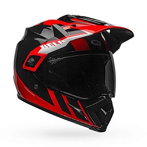 Capacete Bell MX9 Adventure Mips Dash Black Red White 60