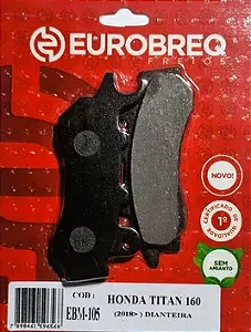 Pastilha de Freio Eurobreq EBM105 CG160