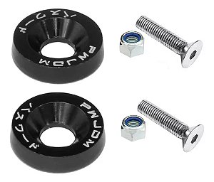 Kit de Fixação de Placa de Motos Preto