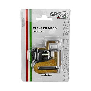 Trava de Disco Pequena GP Tech ZX7117 Amarela