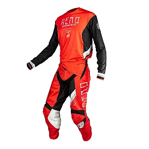 Conjunto Podium Race Empire Vermelho/Preto ASW G 44