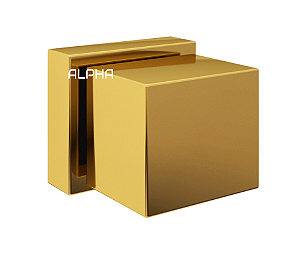Acabamento Registro Quadrado Dourado Vol. Metal Padrão Deca