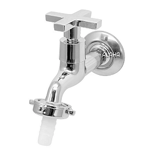 Torneira Para Jardim Tanque Alavanca Metal Cromada 1128 C-22