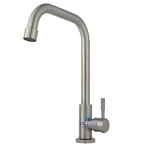 Torneira De Cozinha Monocomando Gourmet 90º Escovado 1016