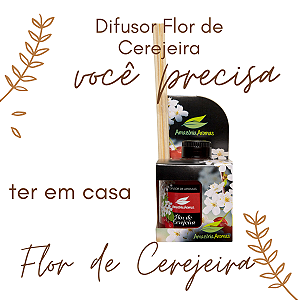 KIT com 2 Difusor de Ambientes Amazônia Aromas 270ml Flor de Cerejeira