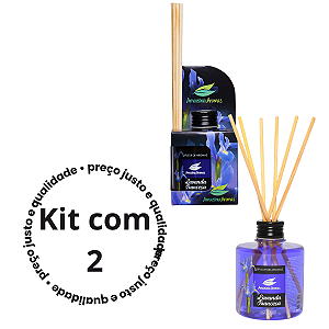 KIT com 2 Difusor de Ambientes Amazônia Aromas 270ml Lavanda Francesa