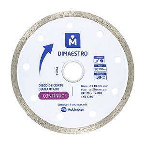 Disco de Corte Diamantado Contínuo 110mm - Dimaestro