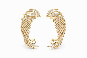 Brincos Earcuff Cravejado