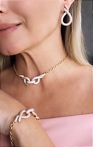 Conjunto Chocker Cravejado
