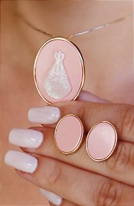Conjunto Colar Delicado Nossa Senhora Aparecida