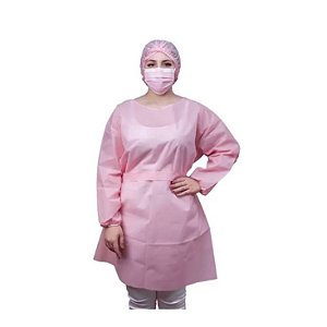Avental Descartável TNT Rosa
