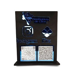 Placa Pix Instagram