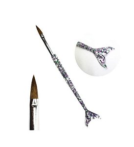Pincel Lingua de Gato Sereia com Glitter