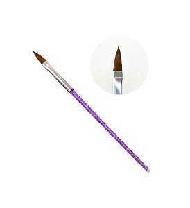 Pincel Língua de Gato com Pedrarias