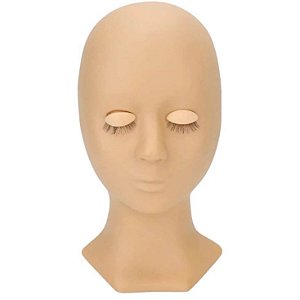 Cabeça para Treino com Pálpebras e Cílios (Boneca)